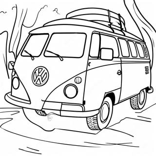 Pagina Para Colorir Da Van Classica Volkswagen 56741-47151