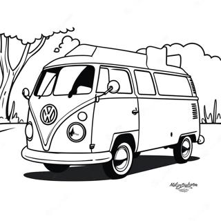 Pagina Para Colorir Da Van Classica Volkswagen 56741-47152