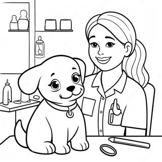 Pagina Para Colorir Veterinario Cuidando De Um Filhote 56791-47186