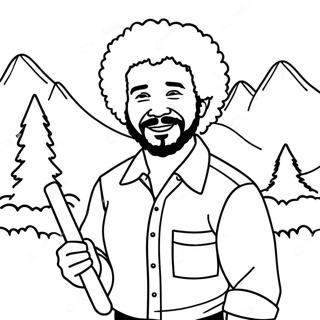 Paginas Para Colorir De Bob Ross 56931-47303