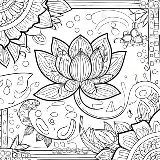 Pagina Para Colorir De Flor De Lotus Intrincada 56952-47326