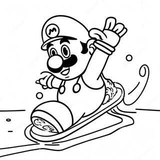 Pagina Para Colorir Do Mario De Gelo Deslizando No Gelo 56992-47357