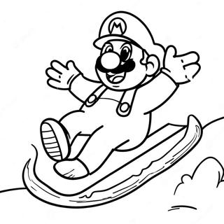 Pagina Para Colorir Do Mario De Gelo Deslizando No Gelo 56992-47358