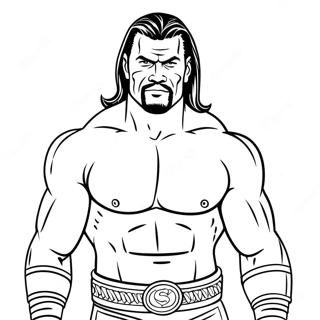 Pagina Para Colorir De Wwe Em Linhas Finas 57001-47362