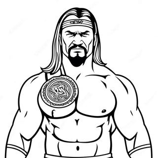 Pagina Para Colorir De Wwe Em Linhas Finas 57001-47363