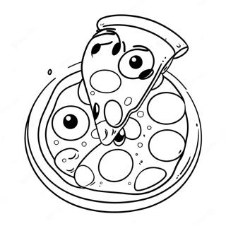 Pagina Para Colorir De Pizza Fofa Com Olhos Grandes 57023-47371