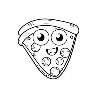 Pagina Para Colorir De Pizza Fofa Com Olhos Grandes 57023-47372