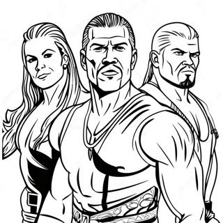 Pagina Para Colorir Dos Superstars Da Wwe Em Acao 57043-47393