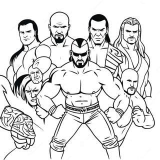 Pagina Para Colorir Dos Superstars Da Wwe Em Acao 57043-47395