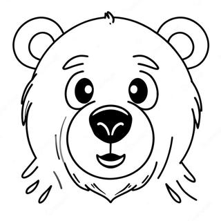 Urso Assustador Páginas Para Colorir