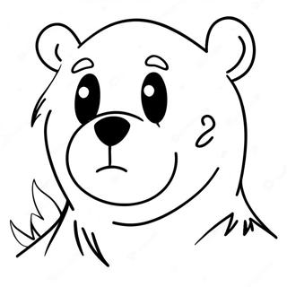 Pagina Para Colorir Do Urso Assustador 57102-47434