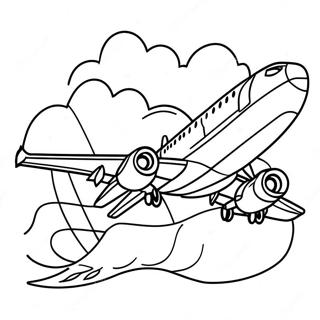 Pagina Para Colorir Do Aviao Da Southwest Airlines Em Voo 57163-47487