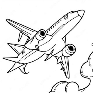 Pagina Para Colorir Do Aviao Da Southwest Airlines Em Voo 57163 47552