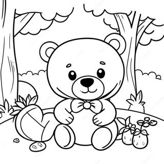 Pagina Para Colorir Do Piquenique Do Ursinho De Pelucia 57293-47655