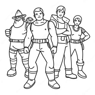 Pagina Para Colorir Da Festa Dos Personagens Do Fortnite 57304-47664