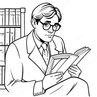 Pagina Para Colorir De Atticus Finch Lendo Um Livro 57324-47677