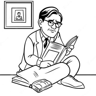 Pagina Para Colorir De Atticus Finch Lendo Um Livro 57324-47678