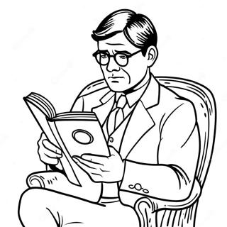 Pagina Para Colorir De Atticus Finch Lendo Um Livro 57324-47680