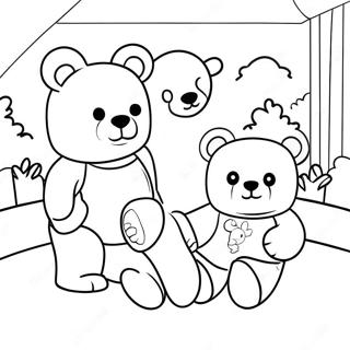 Pagina Para Colorir Do Fofo Urso Roblox Brincando Com Amigos 57344-47695