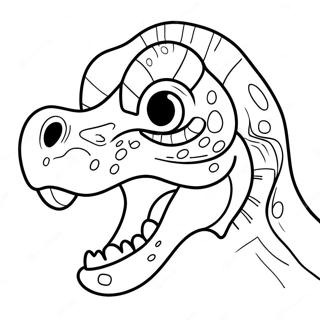 Pagina Para Colorir Da Mascara De Dinossauro 57363-47705