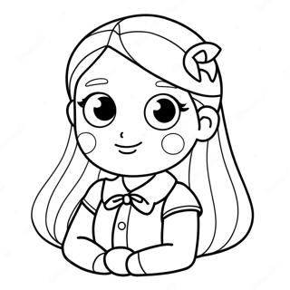 Pagina Para Colorir De Menina De Desenho Animado 57434-47750