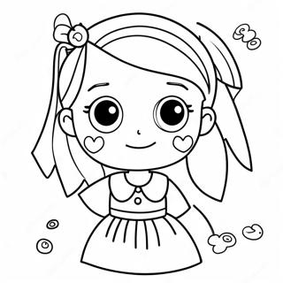 Pagina Para Colorir De Menina De Desenho Animado 57434-47751