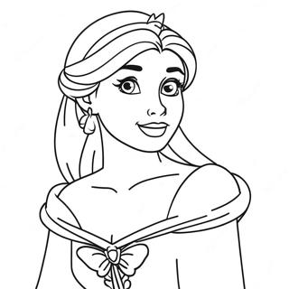 Pagina Para Colorir Da Princesa Disney Encantadora 57445-47769