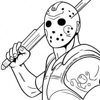 Pagina Para Colorir Do Jason Em Acao 57465-47781