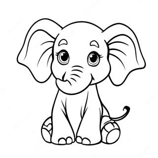 Pagina Para Colorir Elefante Bebe 57544-47842