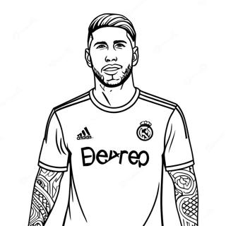 Pagina Para Colorir Do Sergio Ramos 57614-47898