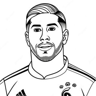 Pagina Para Colorir Do Sergio Ramos 57614-47899