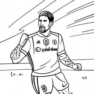 Pagina Para Colorir Do Sergio Ramos Em Acao 57615-47906