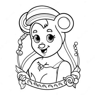 Pagina Para Colorir De Tatuagem Da Disney 57624-47903