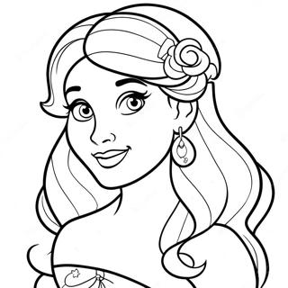 Pagina Para Colorir De Tatuagem Colorida Da Princesa Da Disney 57625-47911