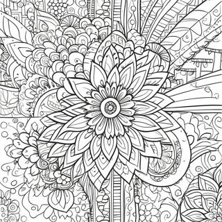 Pagina Para Colorir Padroes Indianos Intricados 57685-47961