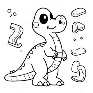 Pagina Para Colorir Alfabeto Dos Dinossauros Colorido 57695-47966