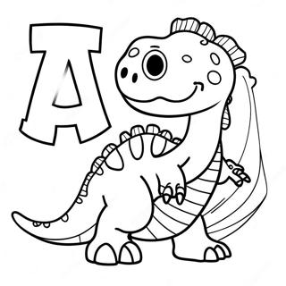 Pagina Para Colorir Alfabeto Dos Dinossauros Colorido 57695-47968