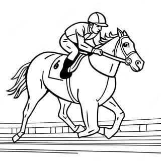 Pagina Para Colorir De Jockey E Cavalo De Corrida 57754-48002