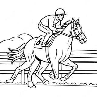 Pagina Para Colorir De Jockey E Cavalo De Corrida 57754-48003