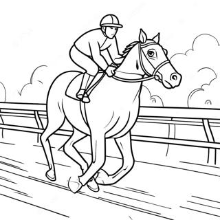 Pagina Para Colorir De Jockey E Cavalo De Corrida 57754-48004