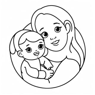 Pagina Para Colorir De Mae E Filho Fofo 57795-48047