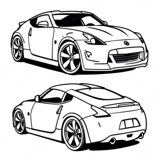 Pagina Para Colorir Do Carro Esportivo Nissan 370z 57844-48084