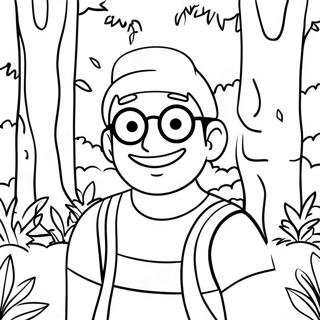 Paginas Para Colorir Do Wally Em Uma Floresta Colorida 57935-48158