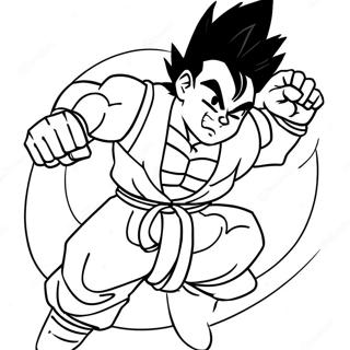 Gohan Em Pose De Batalha Epica Pagina Para Colorir 57945-48167