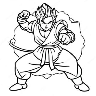 Gohan Em Pose De Batalha Epica Pagina Para Colorir 57945-48168