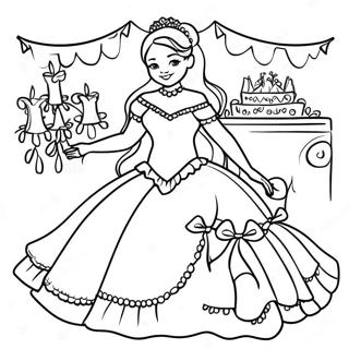 Quinceanera Páginas Para Colorir