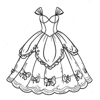 Pagina Para Colorir De Vestido Elegante De Quinceanera 58035-48238