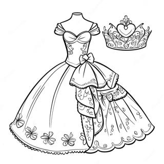 Pagina Para Colorir De Vestido Elegante De Quinceanera 58035-48239