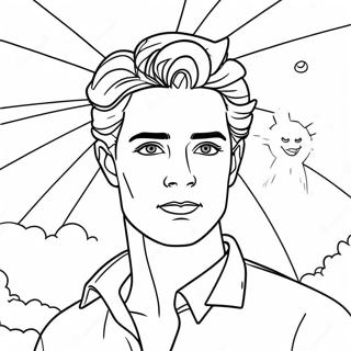 Pagina Para Colorir De Edward Cullen Brilhando Ao Sol 58055-48257