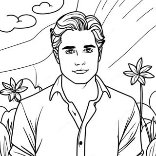 Pagina Para Colorir De Edward Cullen Brilhando Ao Sol 58055-48259